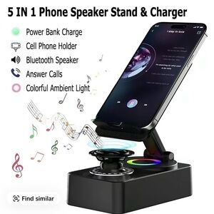 Speaker Stand & Charger 5 in 1
